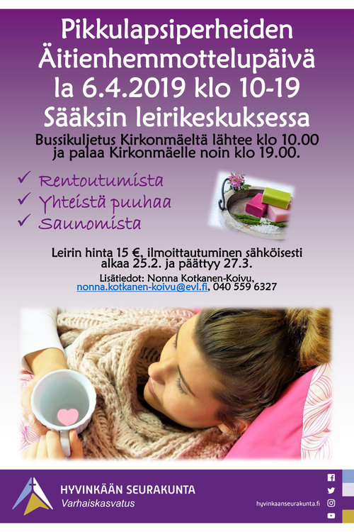 Äitien hemmottelupäivä Äitien hemmottelupäivä