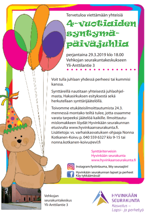 4-vuotiaiden syntymäpäiväjuhlat 4-vuotiaiden syntymäpäiväjuhlat