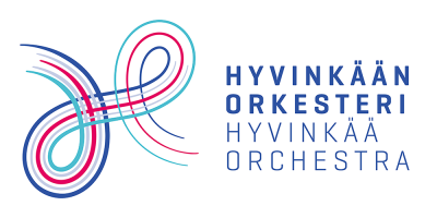 Kesäillan musiikkia -Hyvinkään Orkesterin kamarimuusikot Hyvinkään orkesterin logo, jossa H kirjain muodostuu erivärisistä viivoista