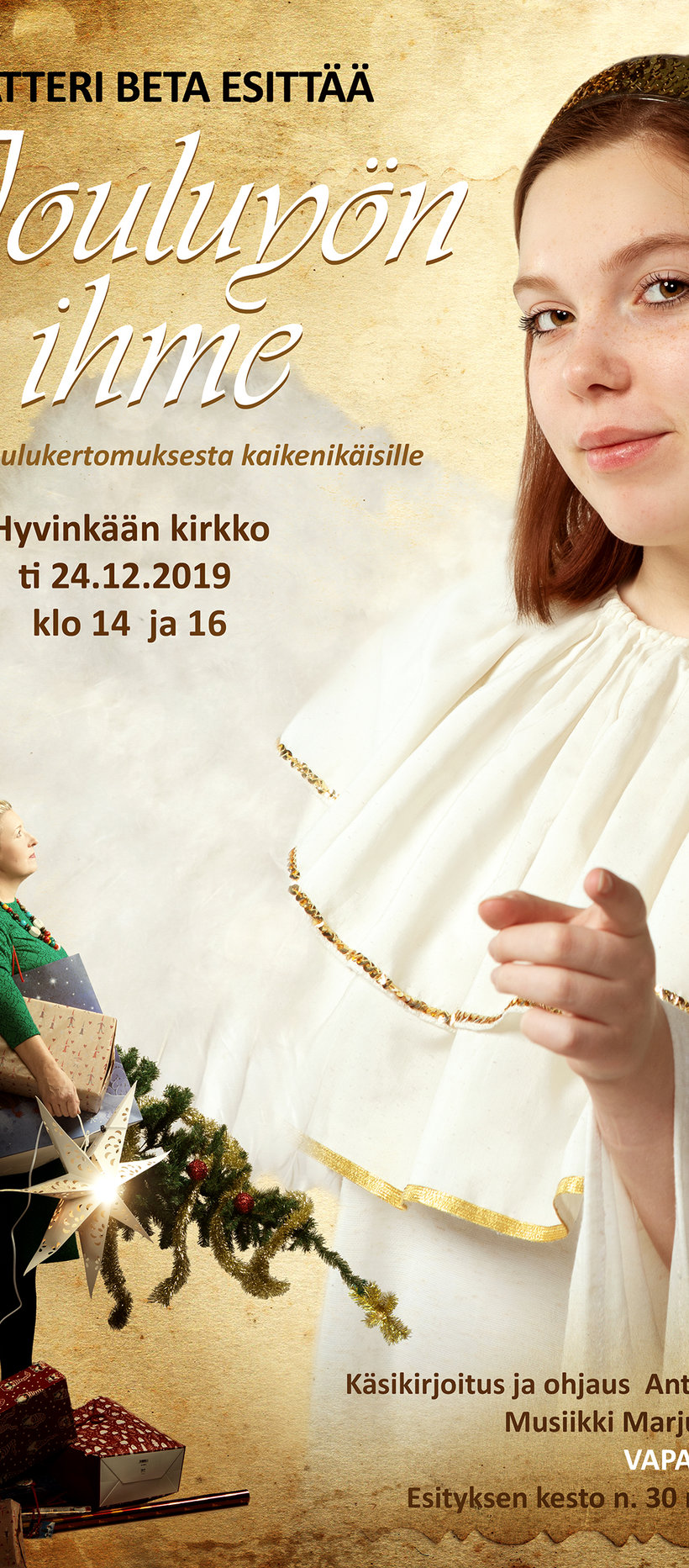 Jouluyön ihme - joulunäytelmä koko perheelle