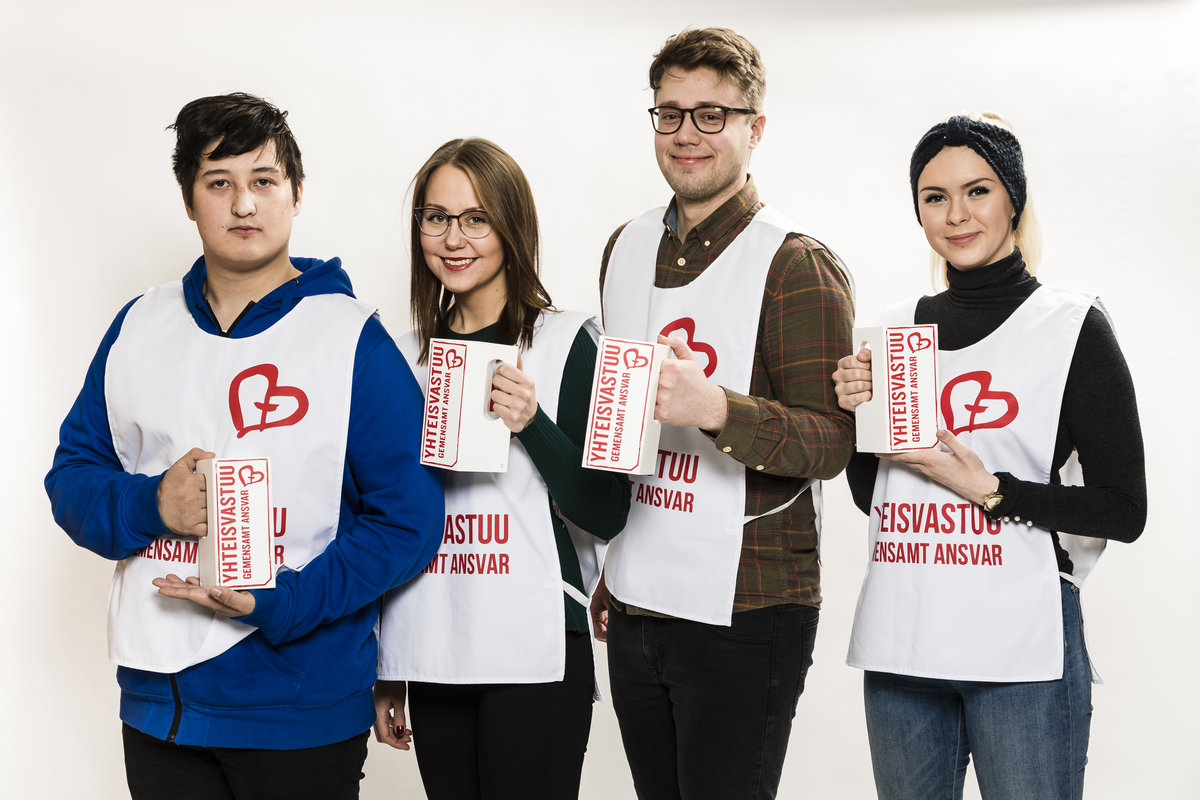 yhteisvastuukerääjiä